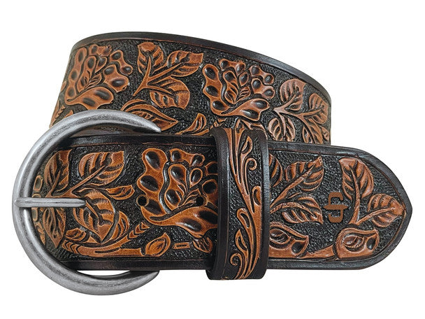 Stetson Ladies 58MM Floral Belt shop at boltranchstore.com western accessories