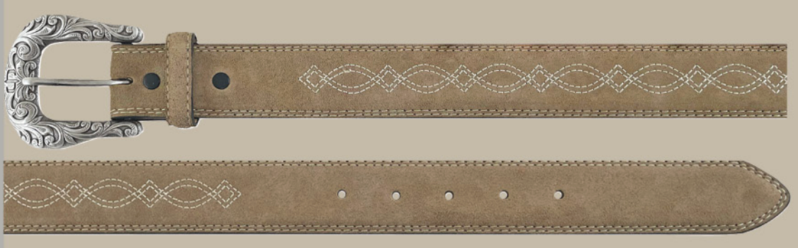 Stetson Leather Stitched Belt shop at boltranchstore.com free shipping western accessories