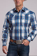 Stetson Mens Azure Ombre Shirt shop at boltranchstore.com western wear