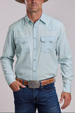 Stetson Mens Chambray Western Shirt western wear shop at boltranchstore.com free shipping