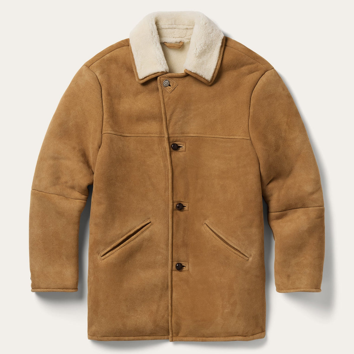 Stetson Mens Suede Shearling Ranch Coat western outerwear bolt ranch store