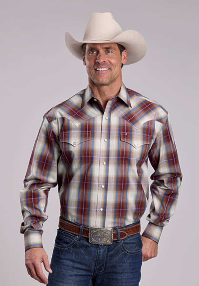 Stetson Mens Winter Plaid Shirt buy at boltranchstore.com western wear free shipping Christmas shirt