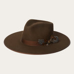 Stetson Midtown Flat Brim Hat in Oak side view womens cowboy hat stetson buy now at boltranchstore.com
