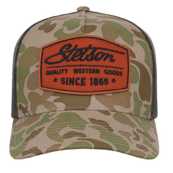 Stetson Quality Goods Camo Twill Patch Hat order today at boltranchstore.com