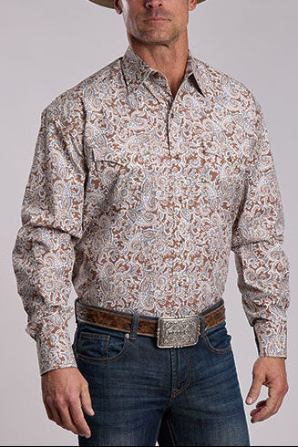 Stetson Snap Saddle Paisley Mens Shirt 1100104256054a