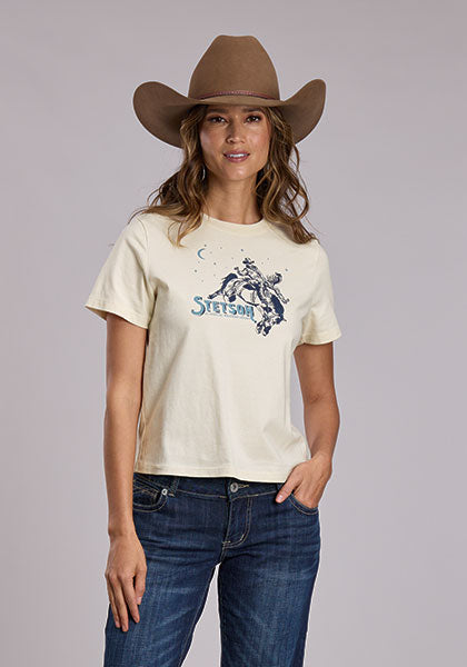 Stetson Womens Bronc Rider Tee Shirt womens western tee bolt ranch store