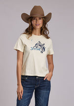 Stetson Womens Bronc Rider Tee Shirt womens western tee bolt ranch store