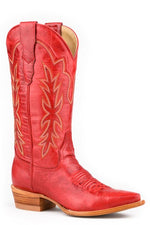 Stetson Womens Casey Cherry Red Boot and embroidered at boltranchstore.com