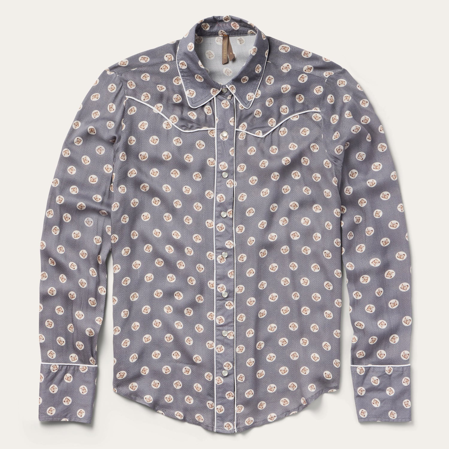 Stetson Womens Horse Pennies Print Shirt  order today at boltranchstore.com
