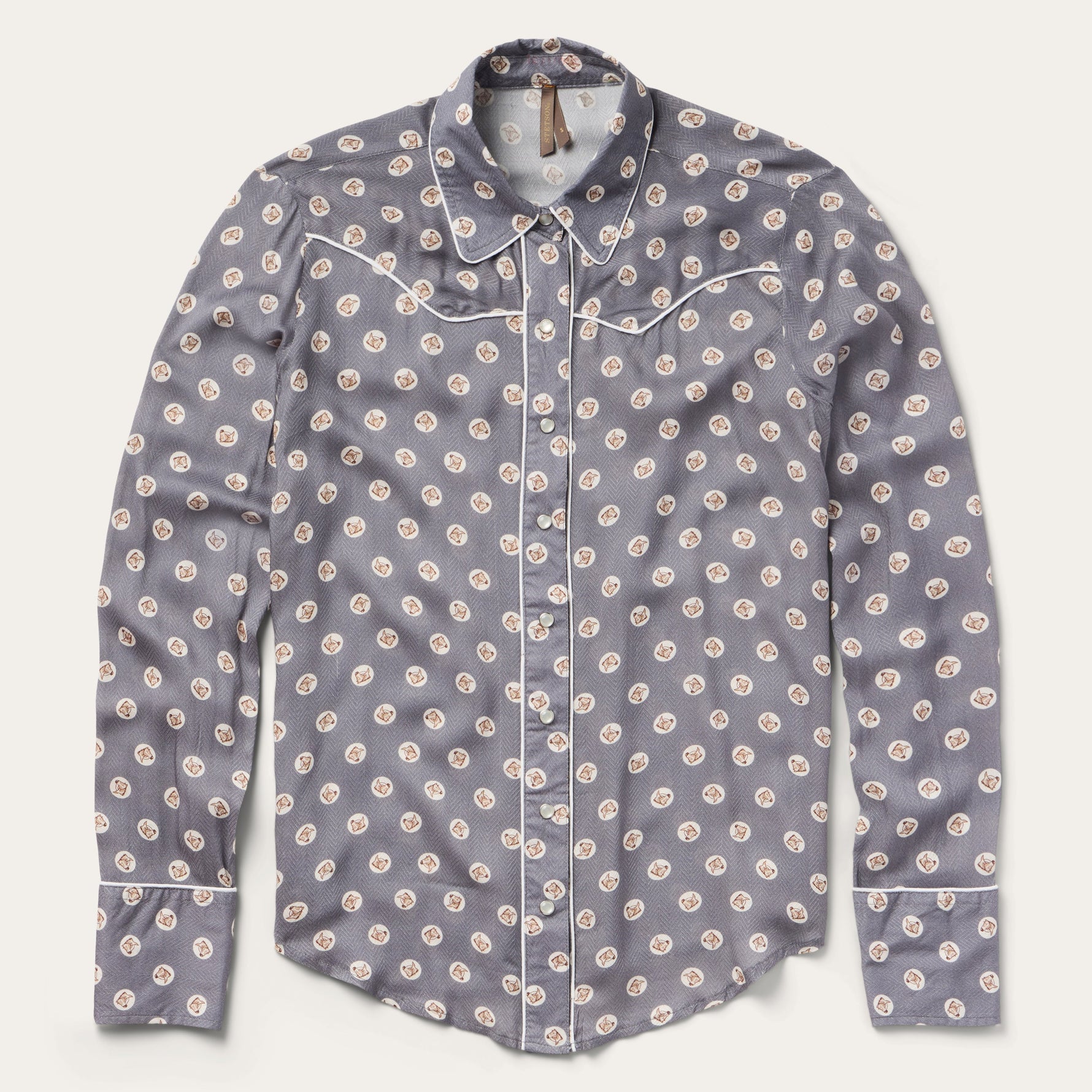 Stetson Womens Horse Pennies Print Shirt  order today at boltranchstore.com