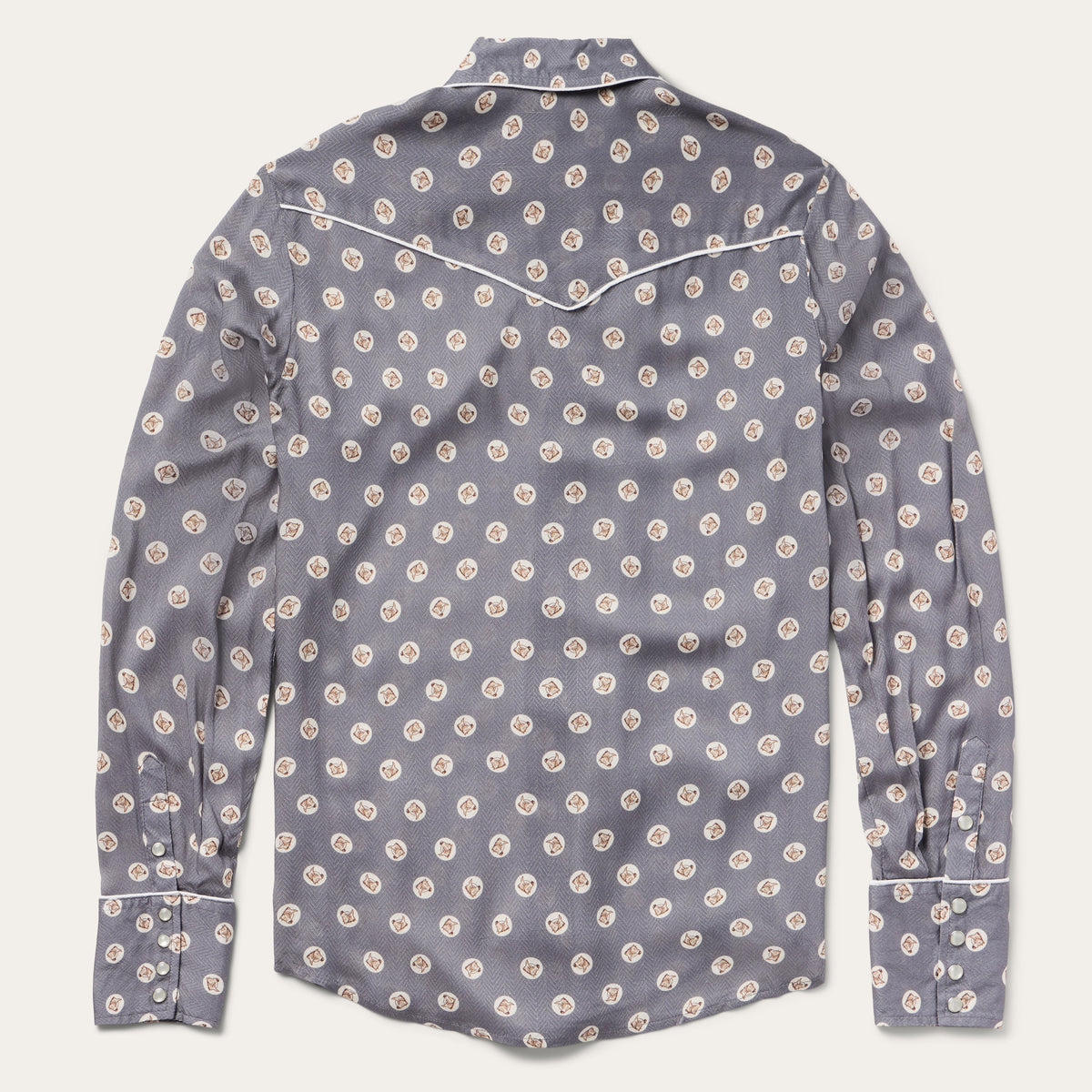 Stetson Womens Horse Pennies Print Shirt back