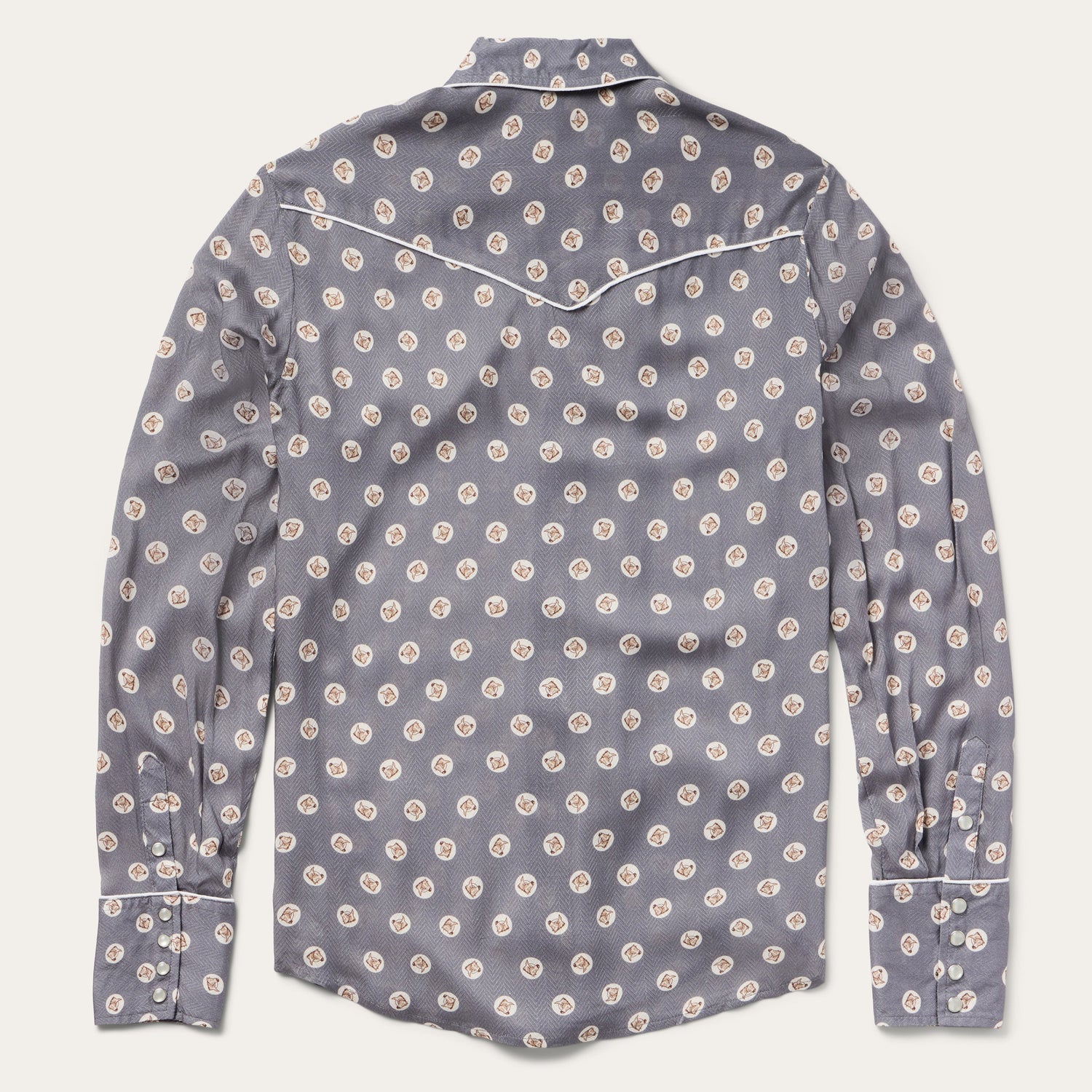 Stetson Womens Horse Pennies Print Shirt back