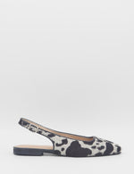 Black and white patterned slingback flat shoe a perfect western shoe at boltranchstore.com