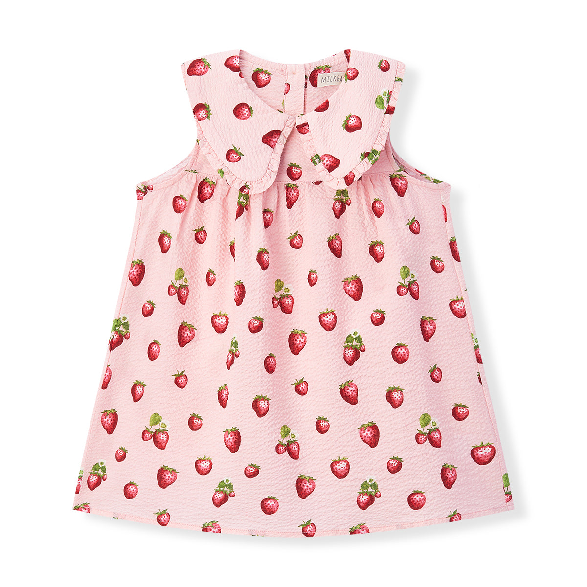 Strawberry Ruffle Collar Dress order at Boltranchstore