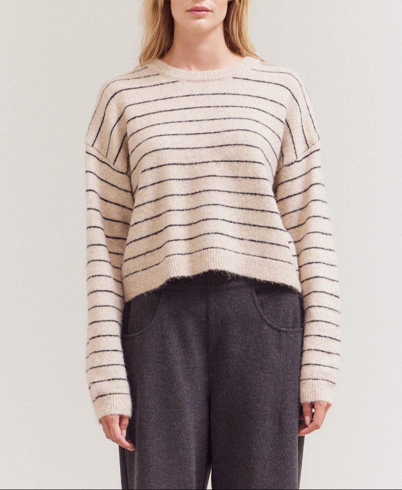 Striped Drop Shoulder Sweater buy at Boltranchstore.com 