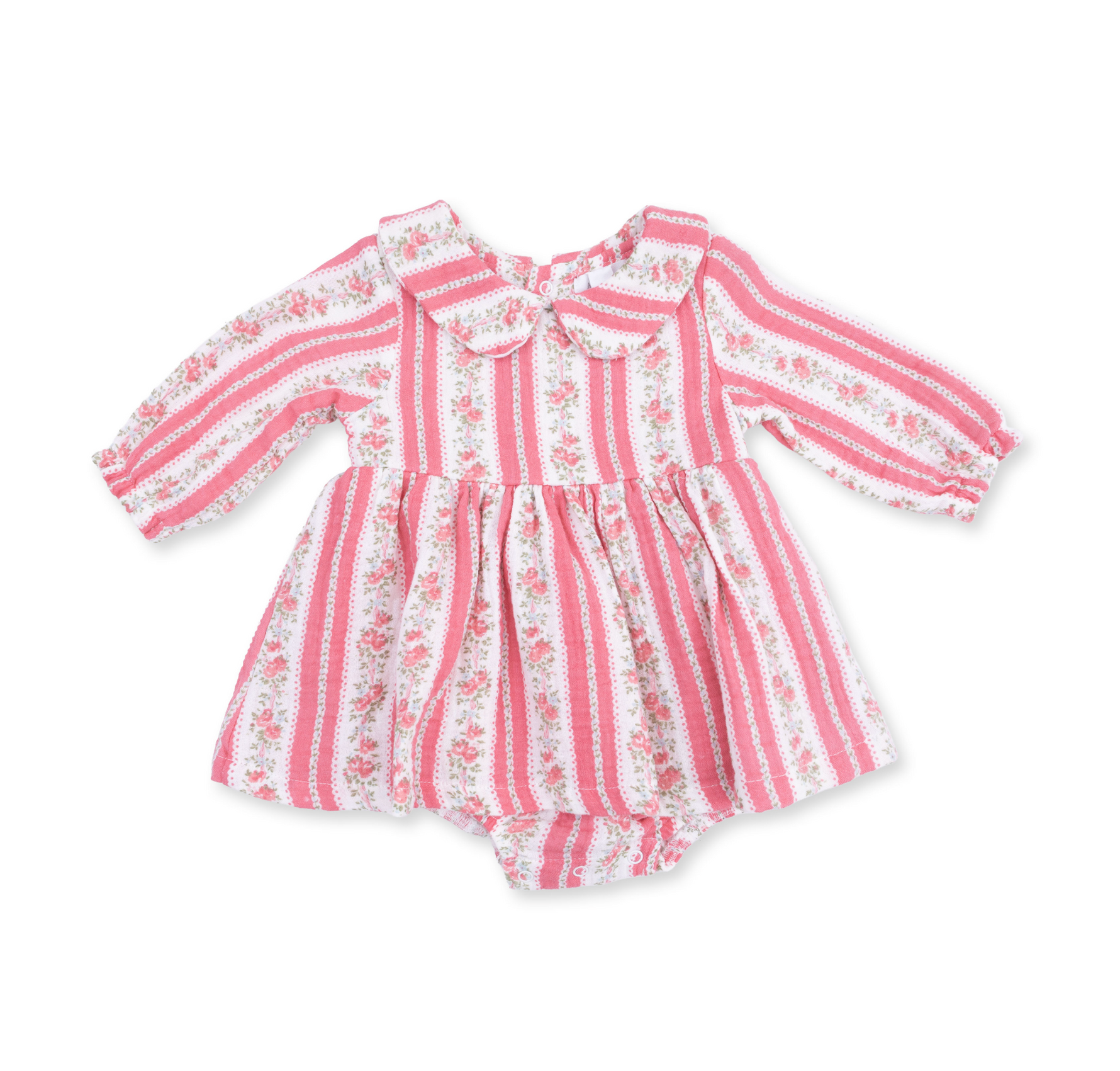 Suzie Floral Stripe Romy Dress and Bloomer shop at boltranchstore.com baby floral dress