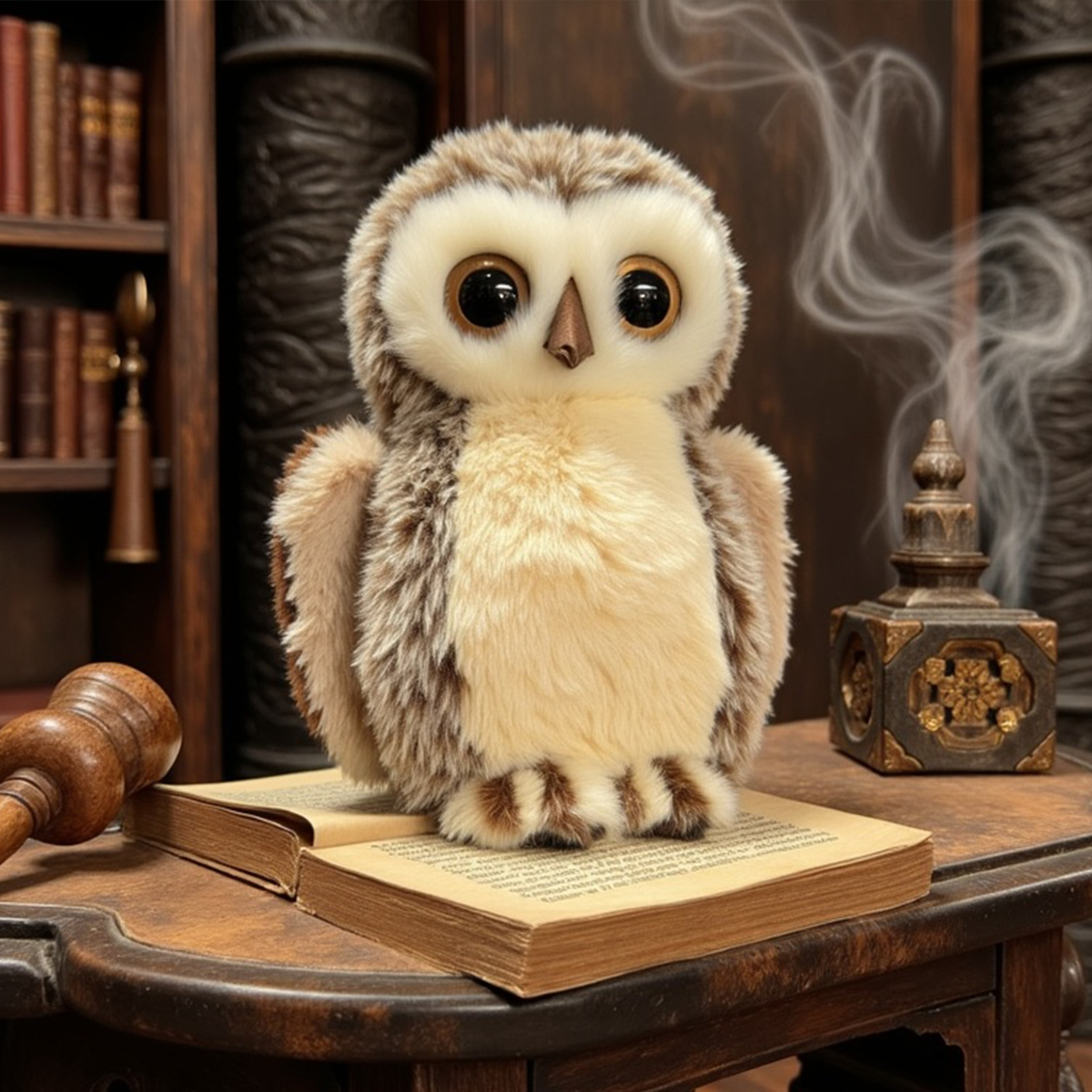 Bukowski Sweet HooHoo big expressive eyes on a seven inch bedtime owl