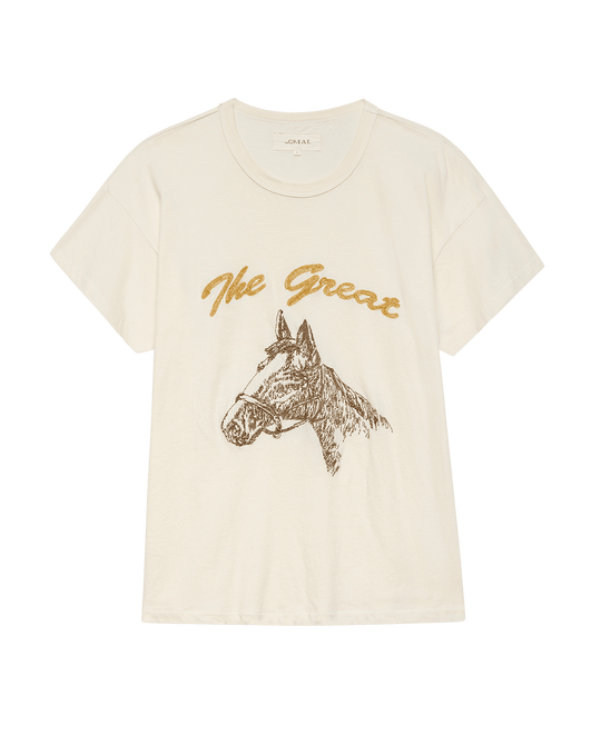 The GREAT Boxy Crew with Horse Embroidery