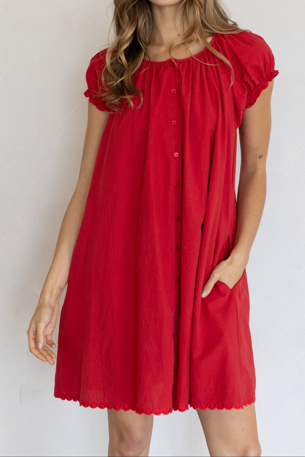 Sophia Scallop Dress
