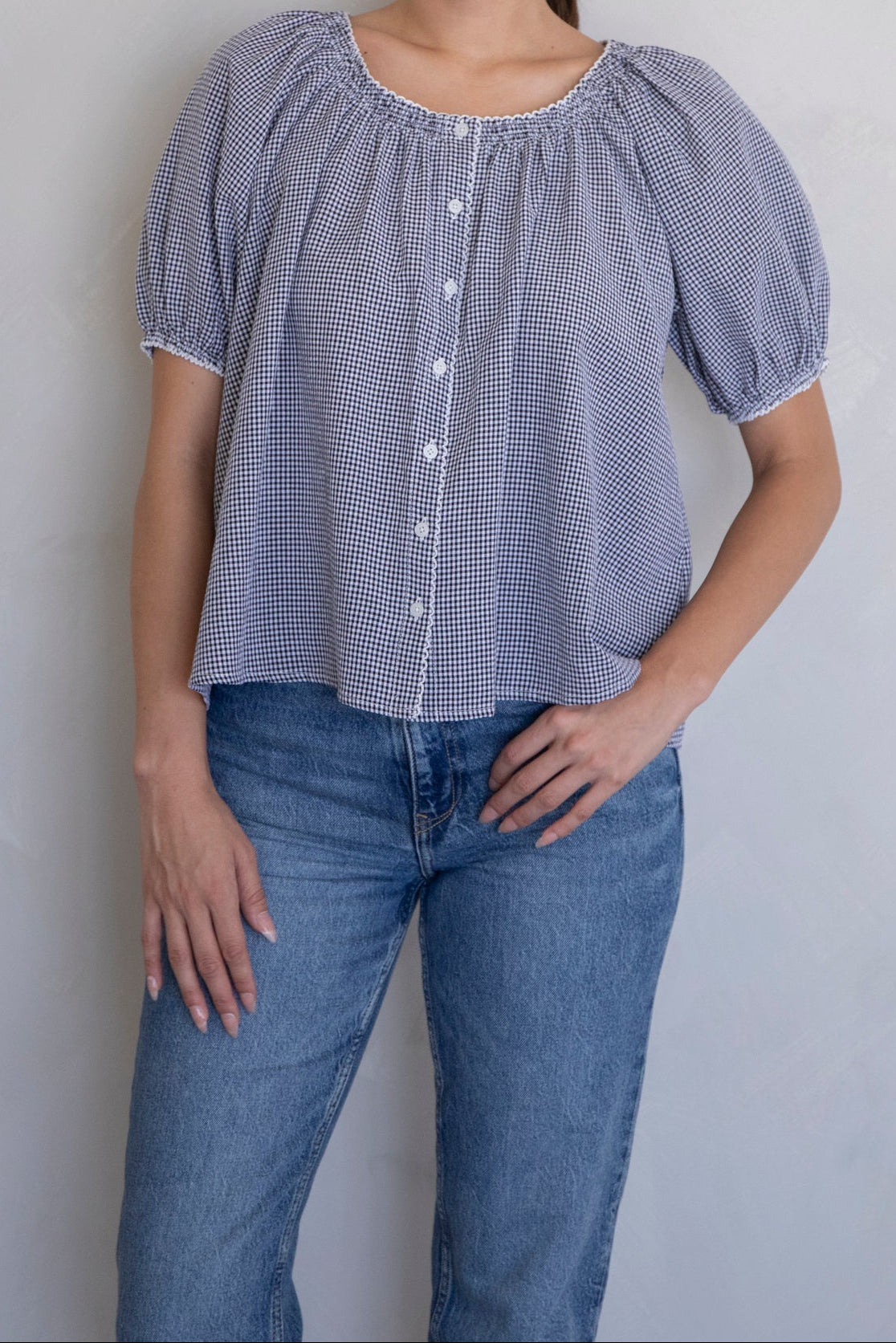 Joey Checkered Joey Blouse