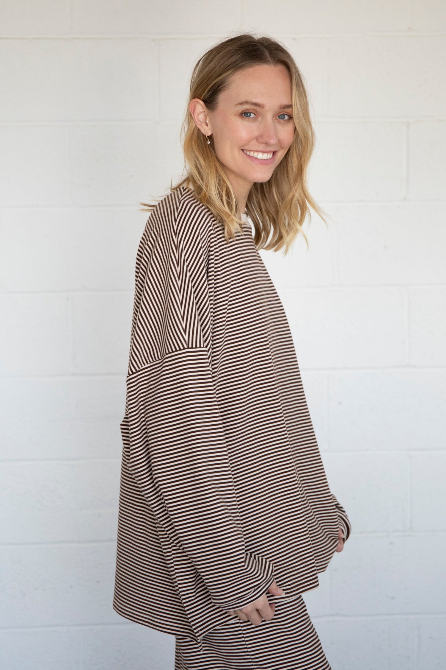 Dani Lounge Top in Brown