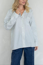 Emily Blouse womens striped long sleeve top Boltranchstore.com Free Shipping TBT14302 Things Between