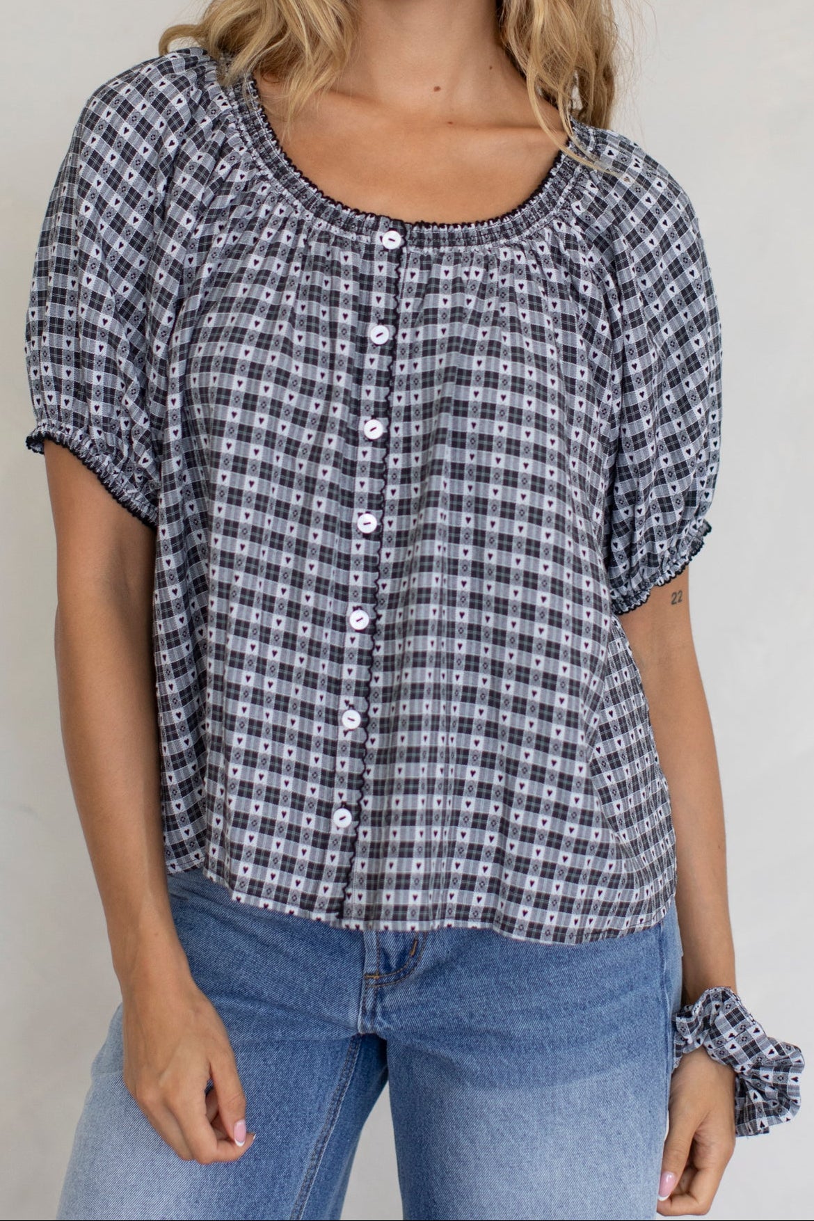 Gingham shirt everyday shirt holiday shirt boltranchstore.com