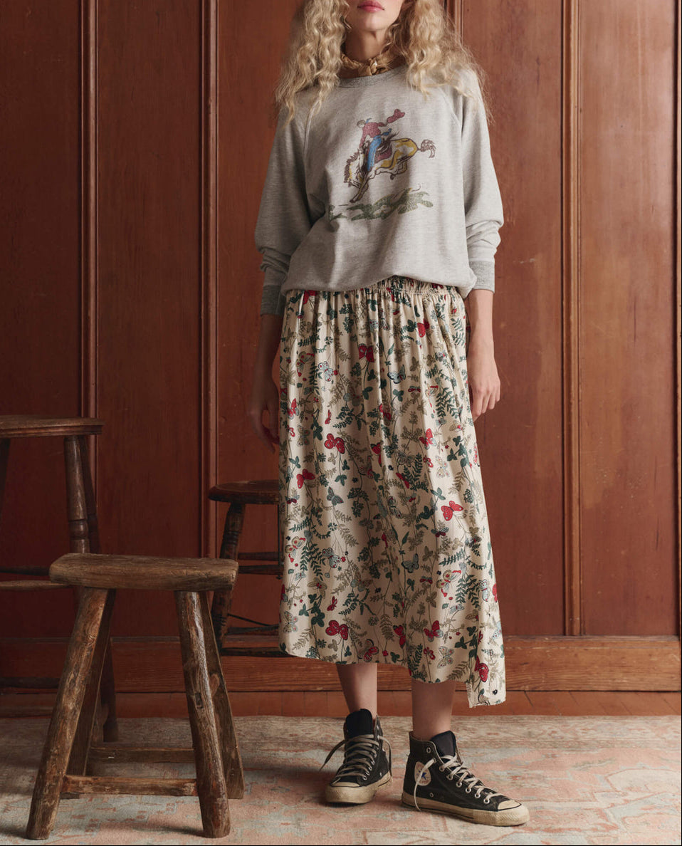 The GREAT Canary Skirt in Floating Butterfly