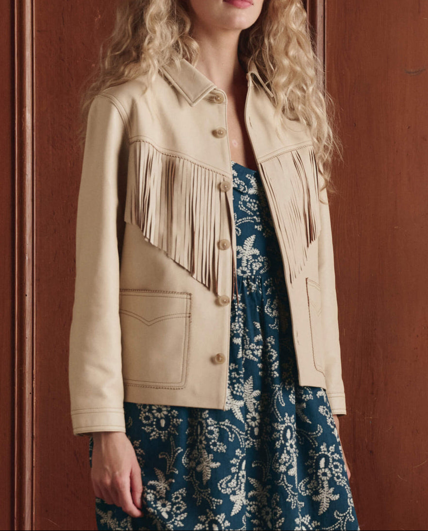 The GREAT Leather Fringe Jacket