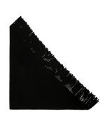 The Great Big Sweater Fringe Scarf Black oversized black wool blend knit scarf with long fringe edge womens western boutique Utah SKU A177025BLACKOS