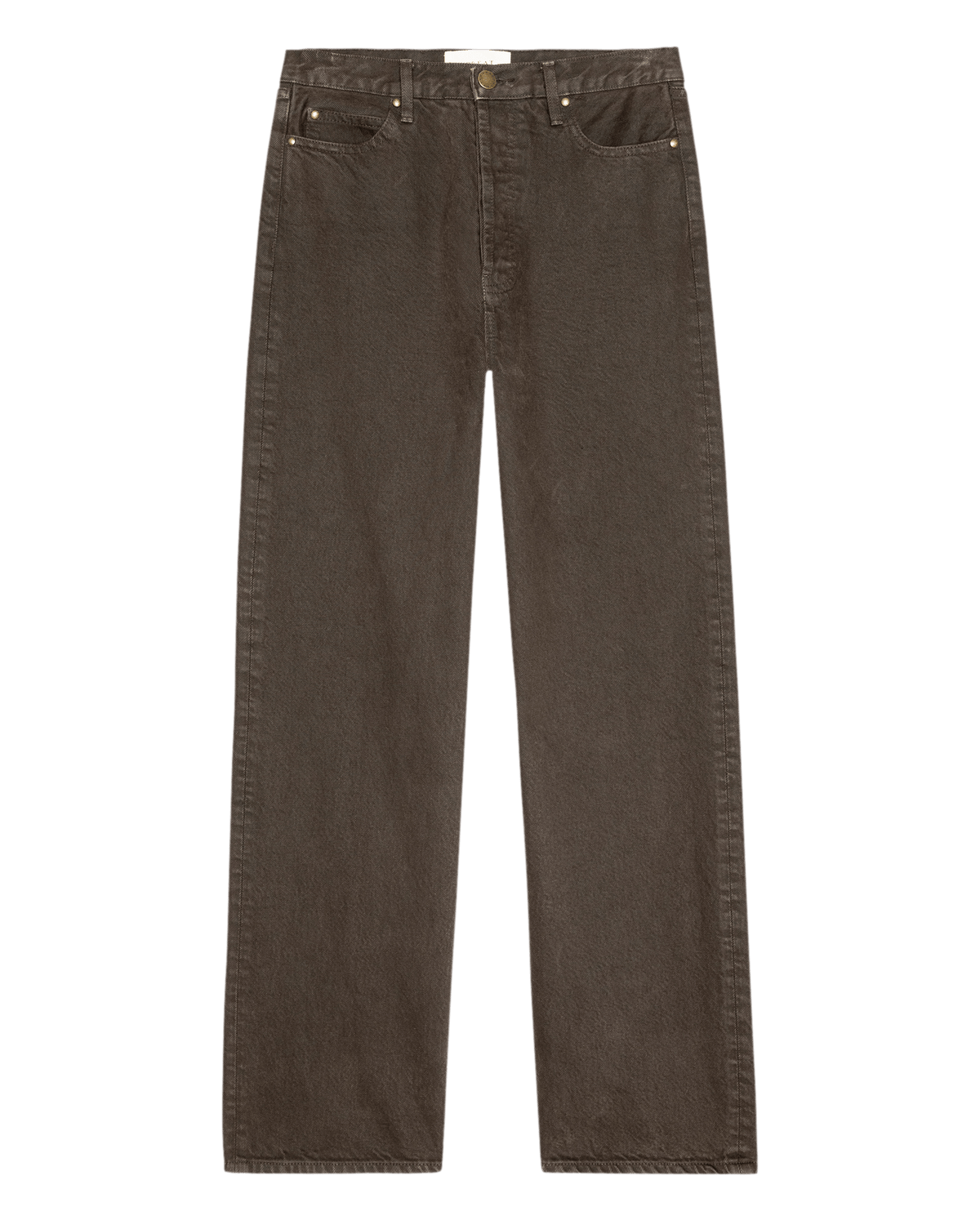 The Great Ford Jean Tarnished Brown rigid cotton denim in a washed brown tone womens western boutique Utah SKU B127924TARBR