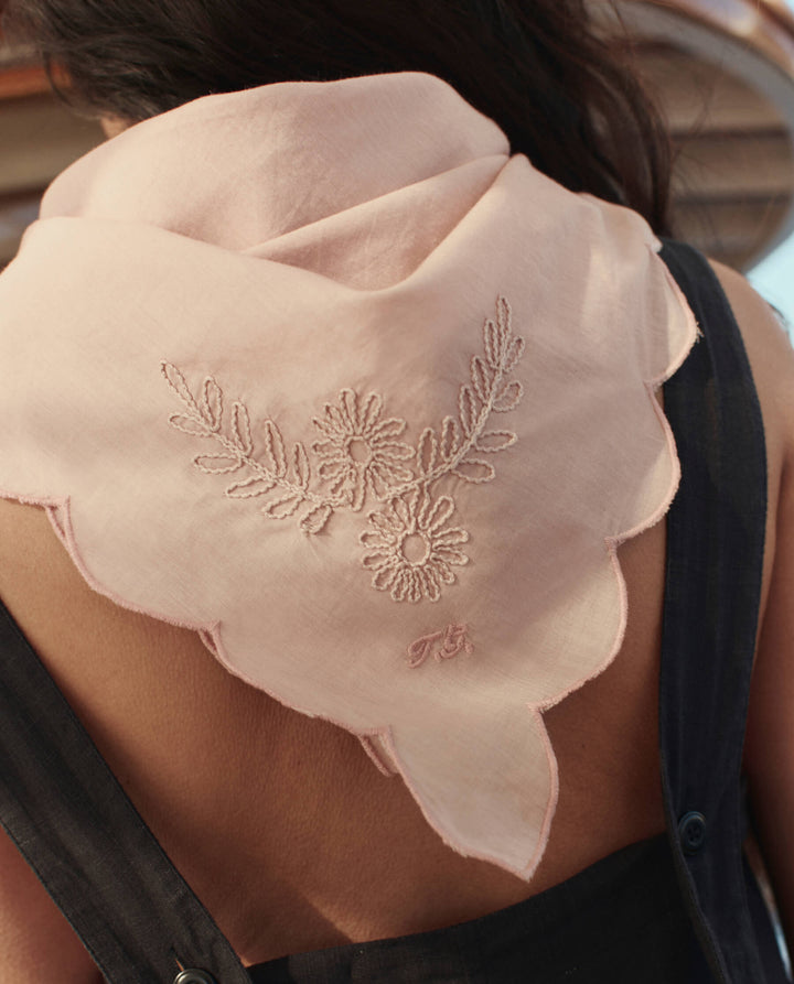 The GREAT Scalloped Bandana in petal at boltranchstore.com the great floral bandana summer style new out fit hair style with bandana country concert free shipping