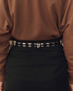 Stetson x THE GREAT Western Hardware Belt engraved three piece silver tone buckle set ranch wear