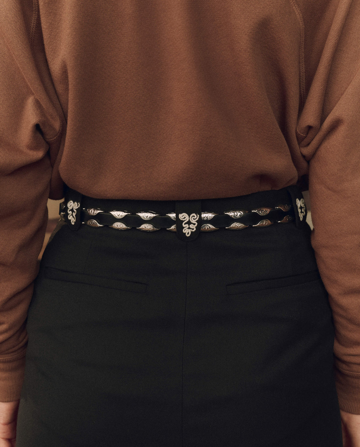 Stetson x THE GREAT Western Hardware Belt engraved three piece silver tone buckle set ranch wear