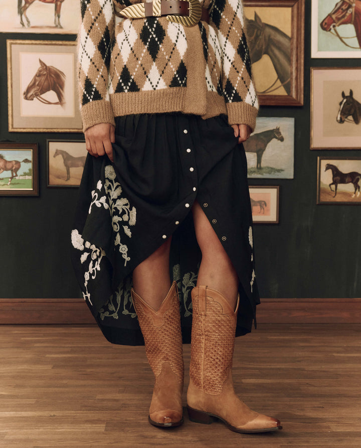 Stetson x THE GREAT Rusted Tan Basket Weave Boot
