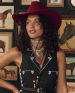 Stetson x THE GREAT Ridge Hat Maroon low tapered pinch front crown with medium curved brim western clothing