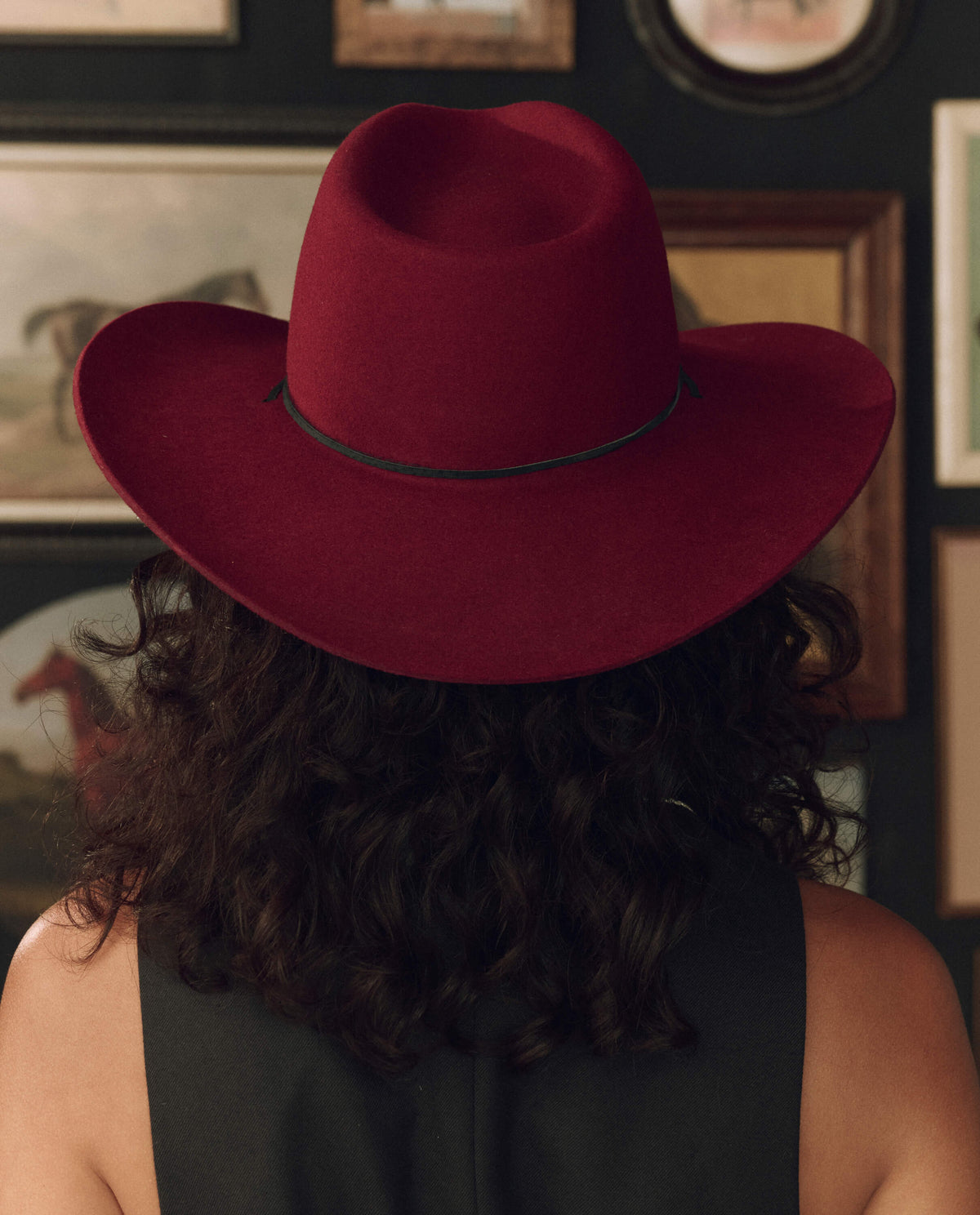 Stetson x THE GREAT Ridge Hat Maroon limited edition felt hat handmade in the USA cowgirl style