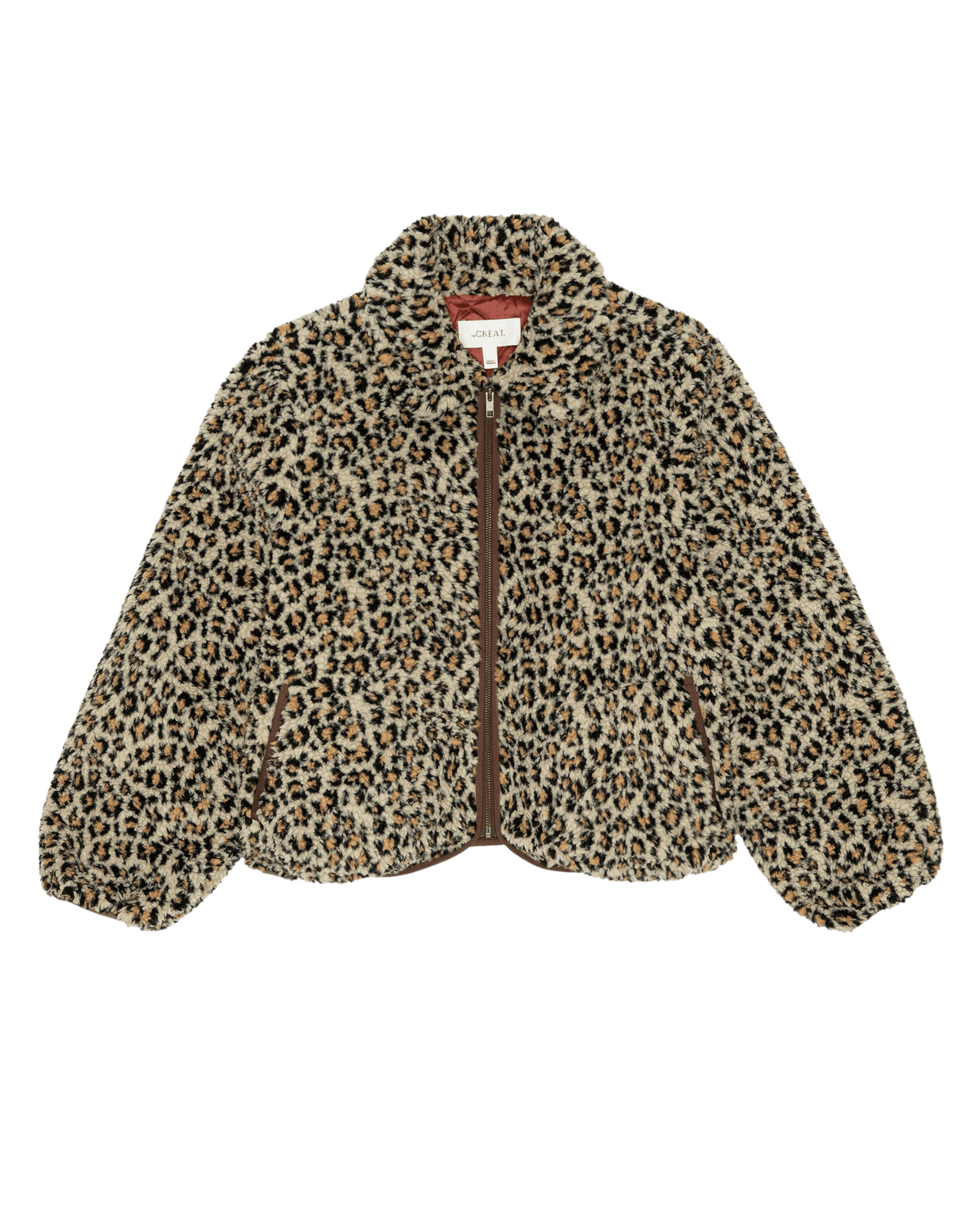 Womens fashion western clothing Utah boutique THE GREAT The Vail Jacket Tan Leopard SKU J443044TNLEP Boltranchstore com free shipping
