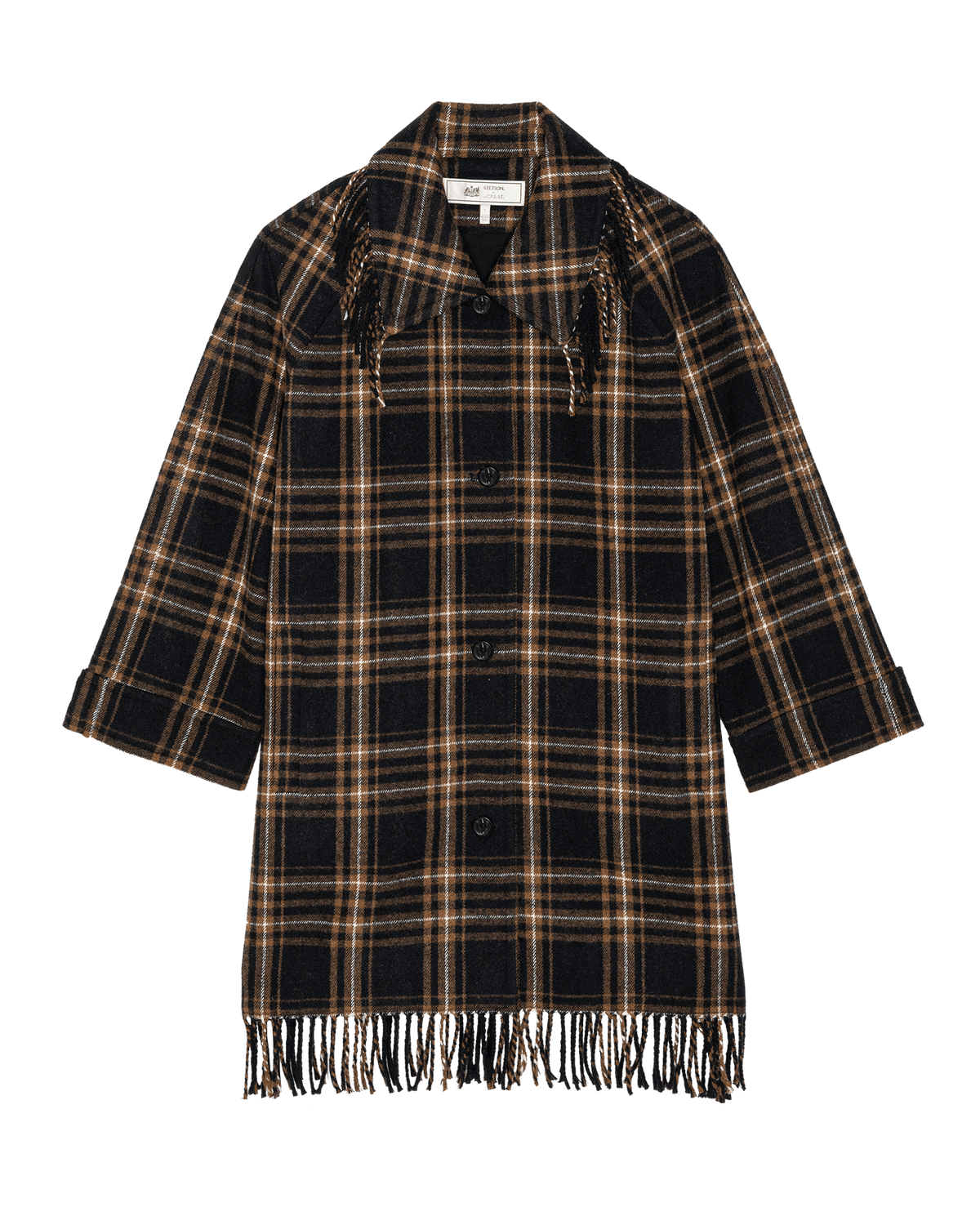 Stetson x THE GREAT Fringe Coat fully lined western outerwear for cold ranch mornings rodeo ready Park City