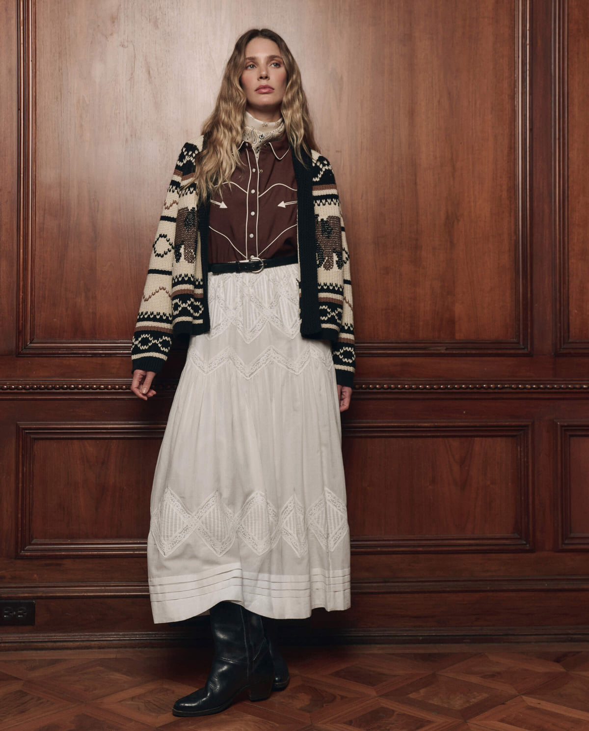 Western clothing Utah womens boutique rodeo THE GREAT The Western Shirt Brown SKU T1374933BROWN Boltranchstore com free shipping