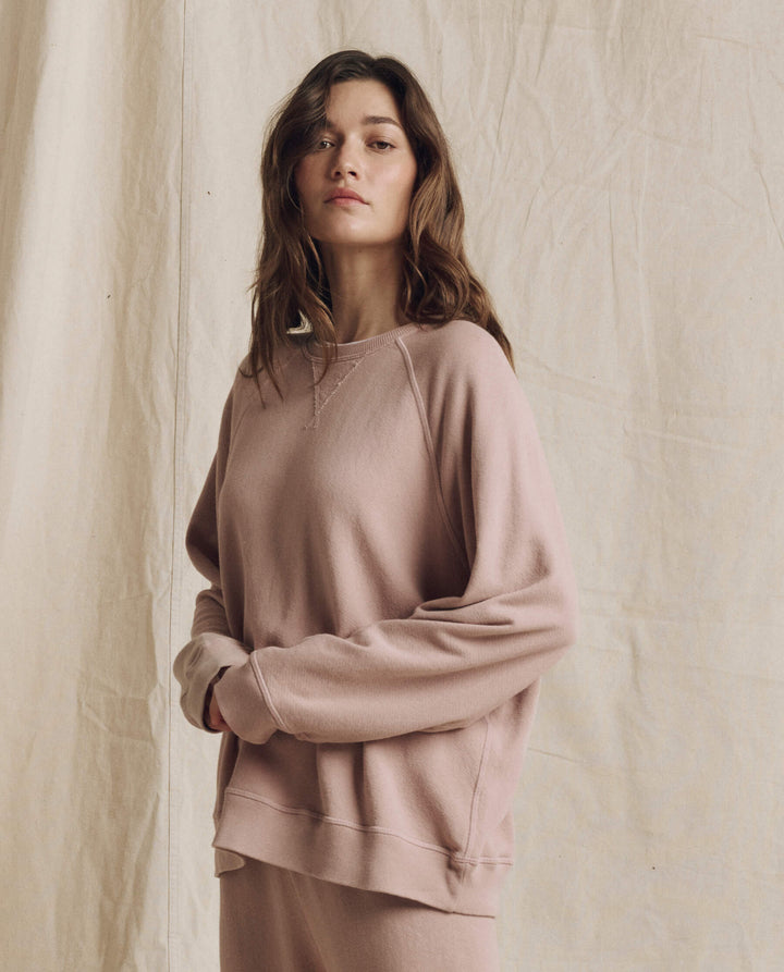 THE GREAT The Slouch Sweatshirt Ballet Pink
