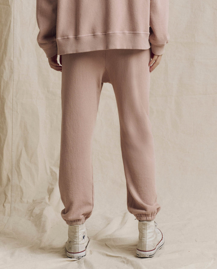 THE GREAT The Stadium Sweatpant Ballet Pink