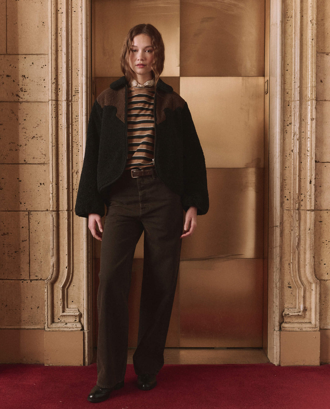 THE GREAT Reversible Western Yoke Pasture Jacket