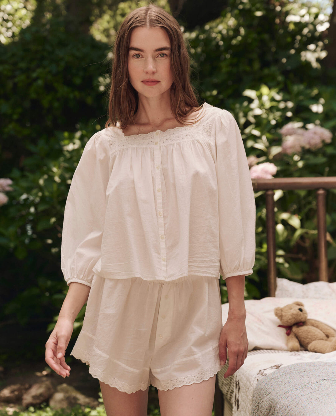 The GREAT The Eyelet Tap Short