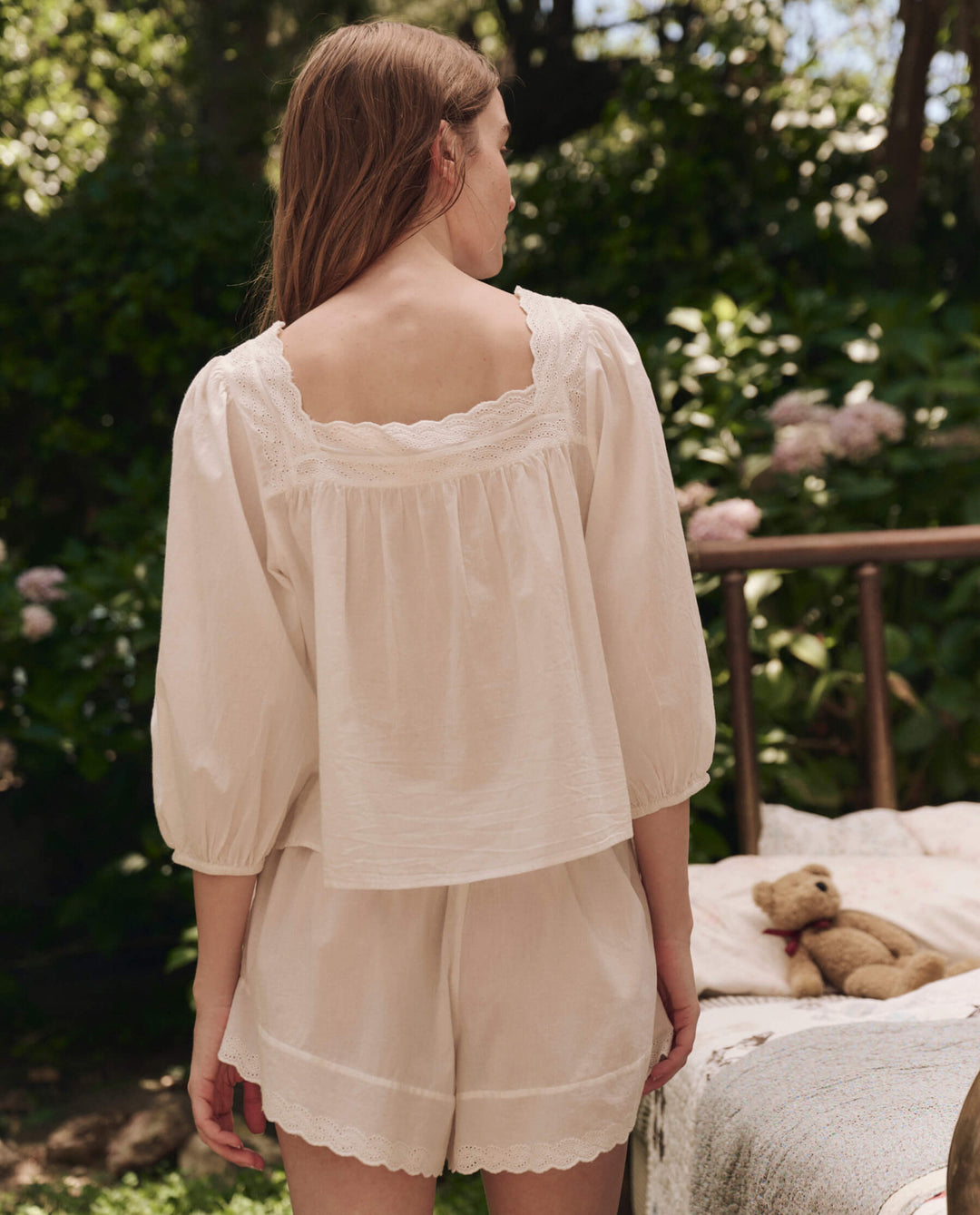 The GREAT The Eyelet Tap Short