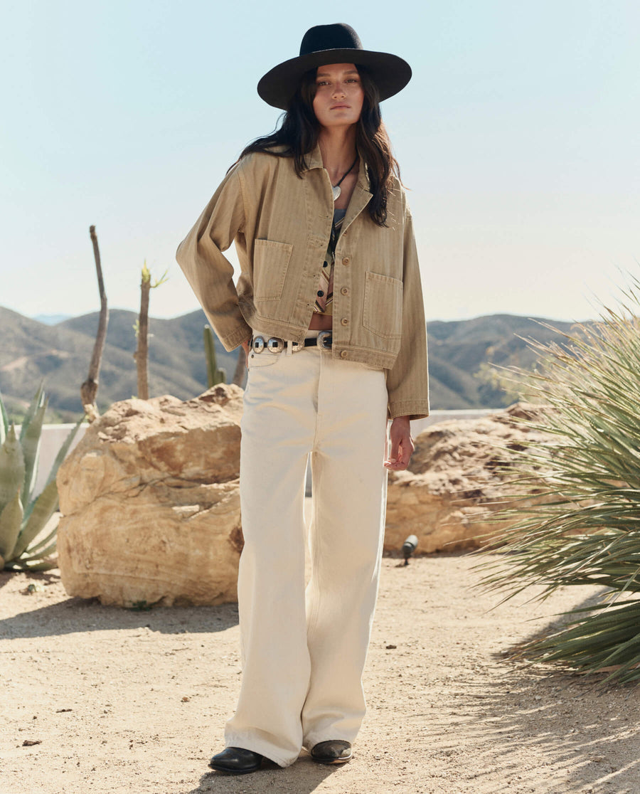 THE GREAT The Rancher Jacket In Driftwood