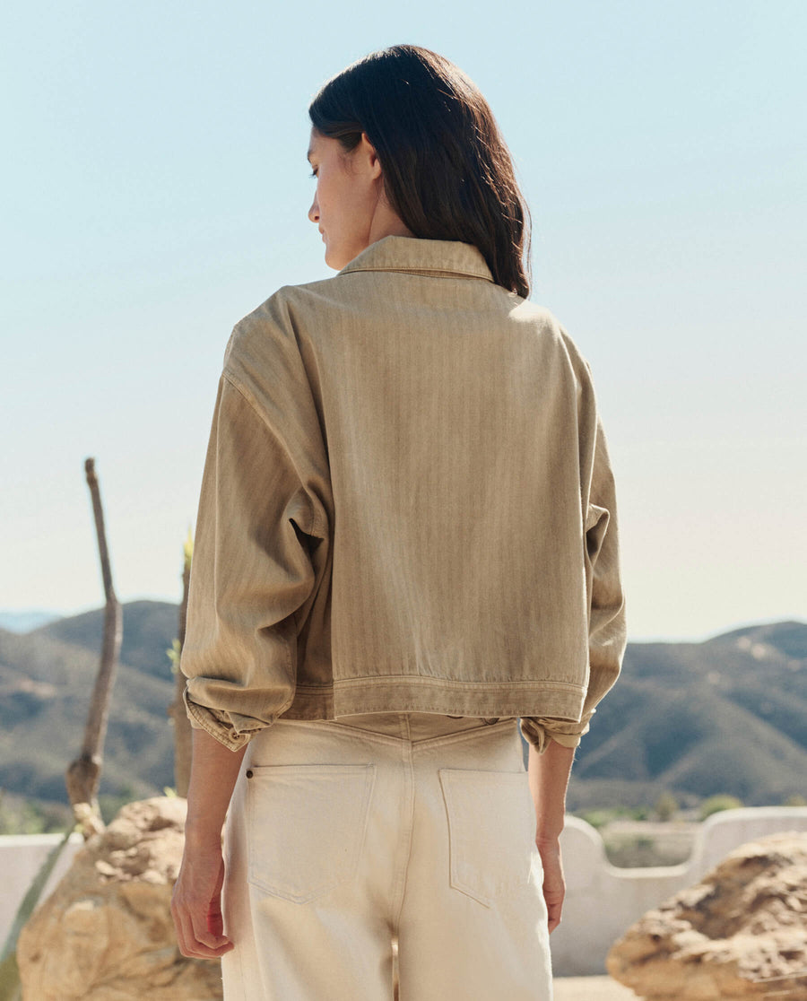 THE GREAT The Rancher Jacket In Driftwood