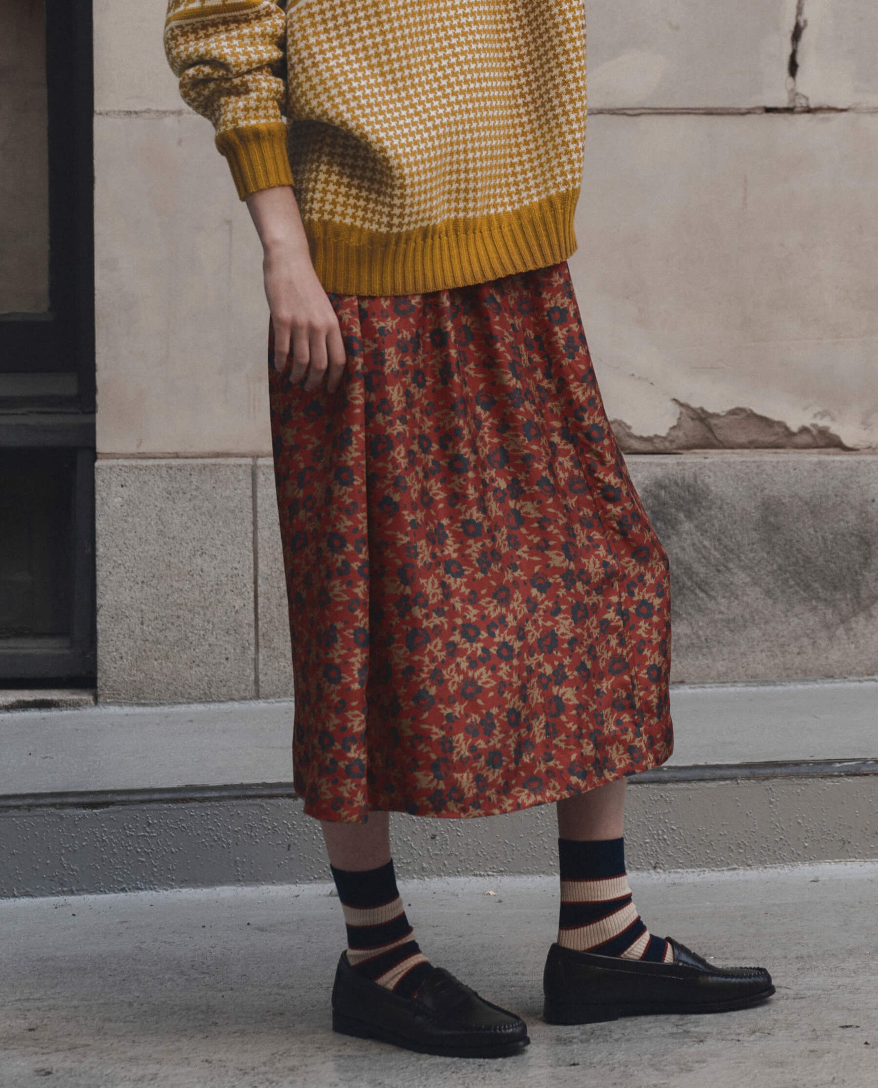 Western clothing womens fashion Utah rodeo THE GREAT The Canary Skirt Gilded Poppy SKU K123054GDPPY Boltranchstore com free shipping