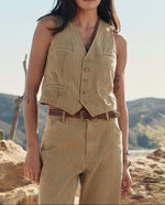 THE GREAT The Suit Vest In Driftwood at boltranchstore.com free shipping womens summer vest free shipping in stock new arrivals 