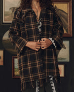 Stetson x THE GREAT Fringe Coat horn buttons and welt pockets with tailored cuffs western fashion Kamas Utah